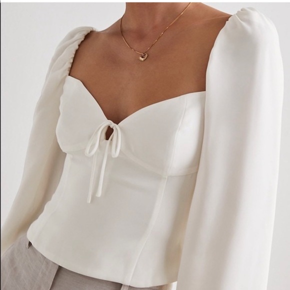 Aritzia Novella Longsleeve Blouse - Picture 1 of 5